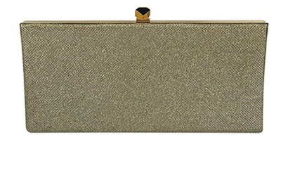Celeste Cube Glitter Clutch, front view